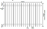 Batten in a Box 1200mm H x 2000mm W, Pool Fence Compliant, Batten Fence Panel